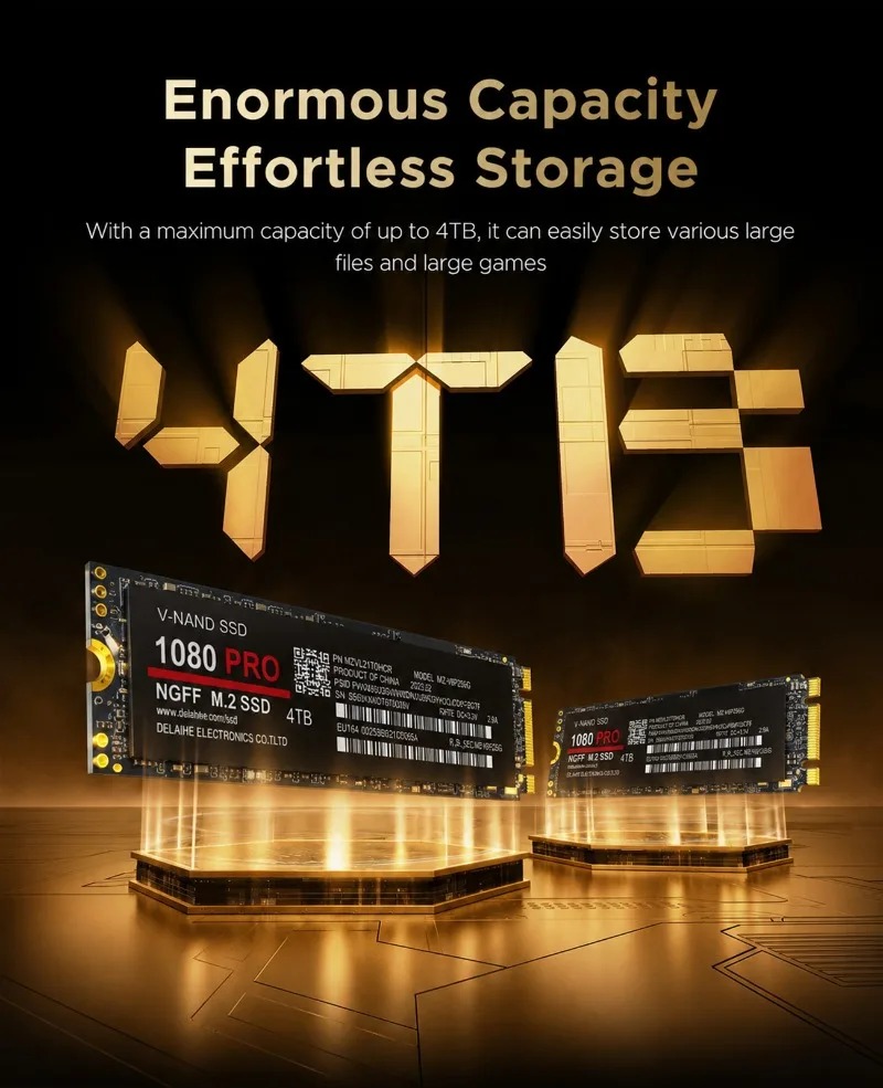 100% Original 1080PRO PCIe 4.0 - M.2 Nvme 4Tb Pcie 4.0 Ssd 评论和价格